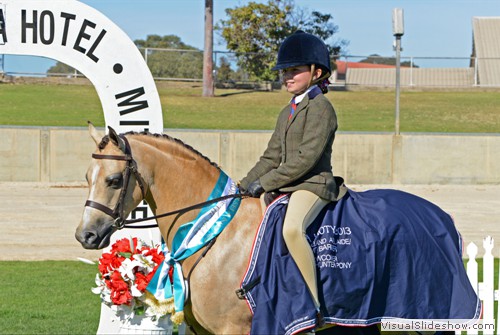 Breanna Duncan-Coward on Champion Horseland Adelaide/Mt Barker SA Newcomer Show Hunter Pony ne 14hh Farleigh Athina