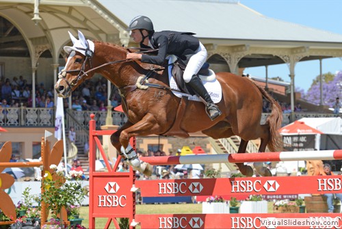 Soigne Jackson riding Gold in the CCI**** show jumping